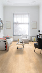 Ламиниран паркет QuickStep №LPU1283 Дъб бял лакиран 9,5мм / 32 клас 4V
