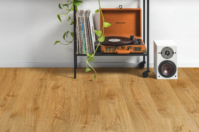 Водоустойчива настилка QuickStep №AVMPU40088 Есенен дъбов мед 5+1мм / 33 клас 4V