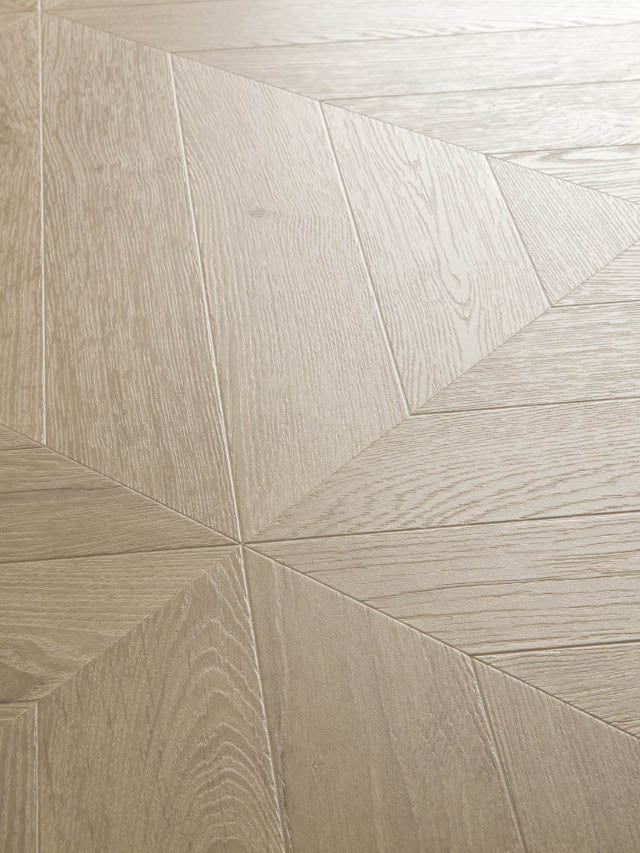 Ламиниран паркет QuickStep №4164 Шеврон Дъб сиво-кафяв 8мм / 32 клас 2V
