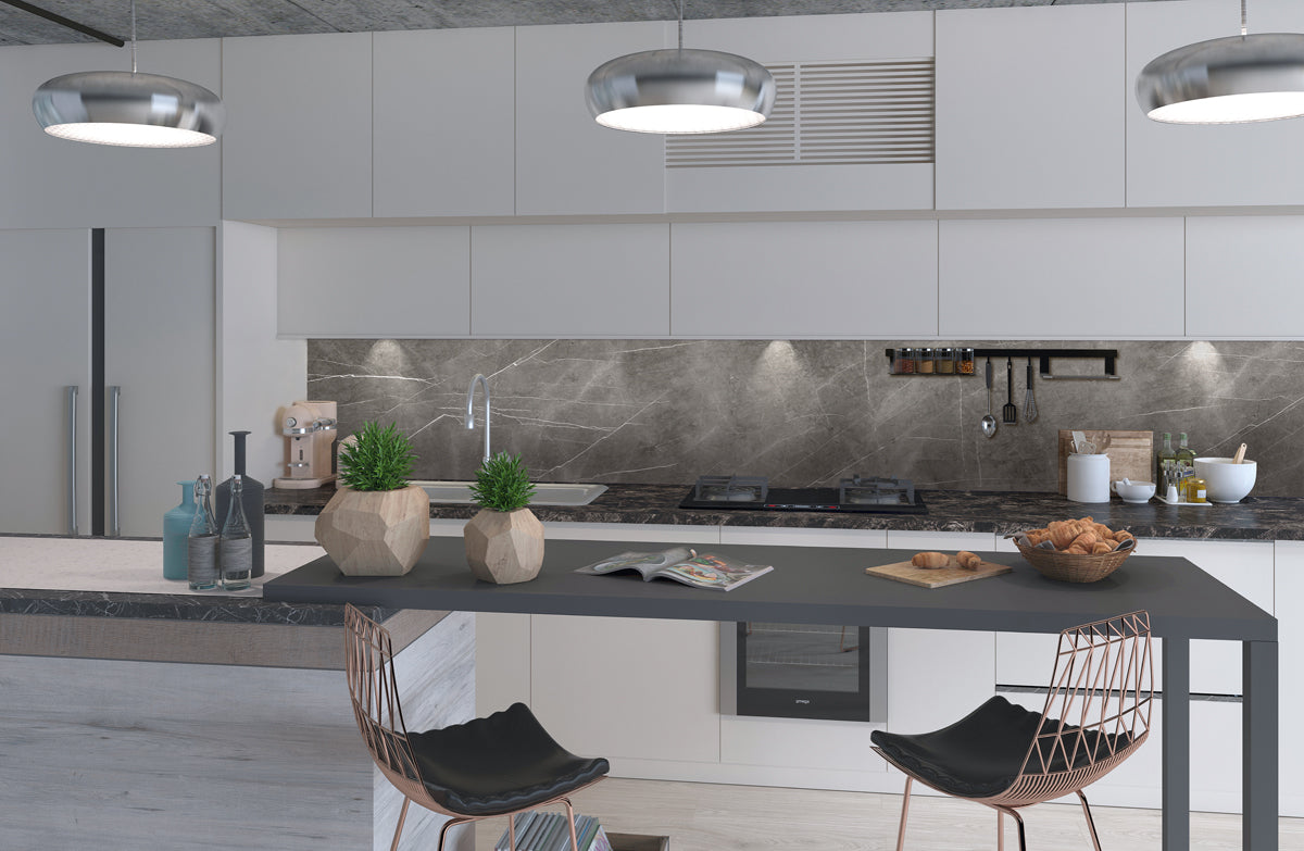 Винилова настилка Ceramin Tiles Classen №57605 Сив мрамор Магалан 3мм / 34 клас