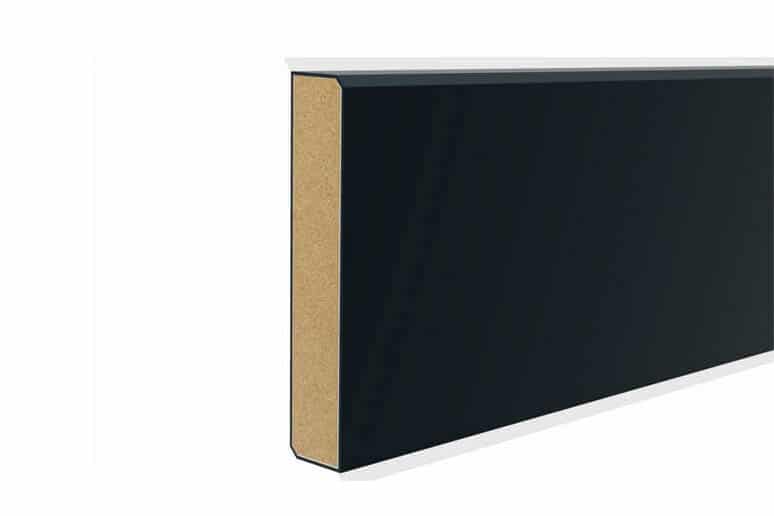 Перваз HDF Cubu Флекс Лайф Черен 80x13, 2.50м