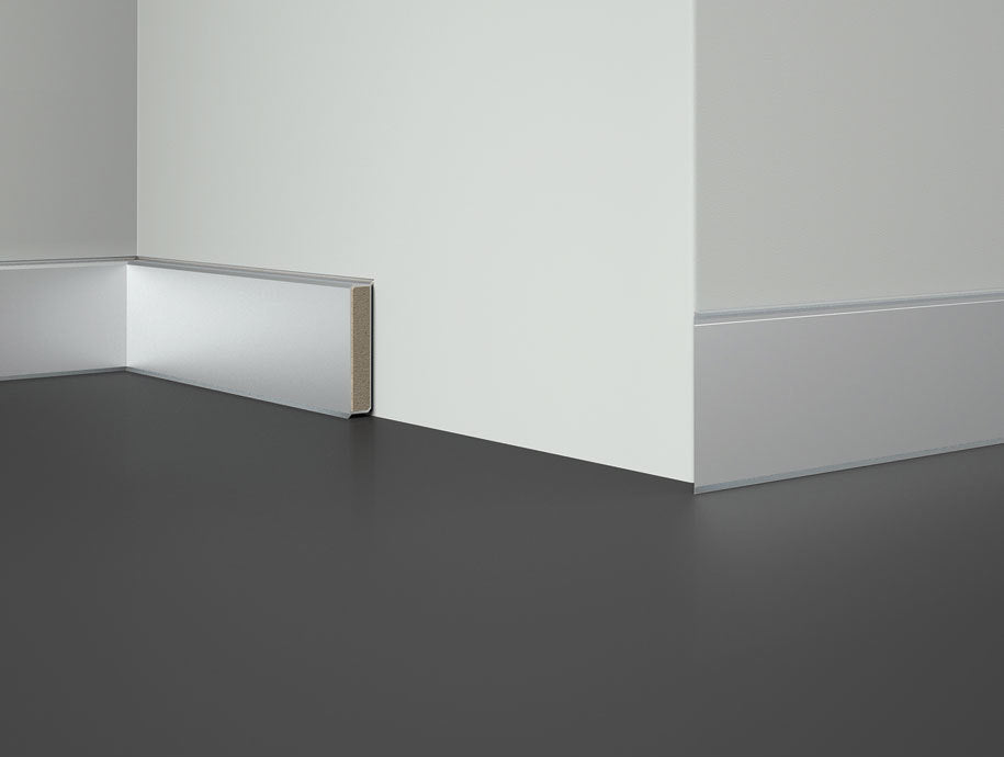Перваз HDF Cubu Флекс Лайф Сребро-платина 80x13, 2.50м