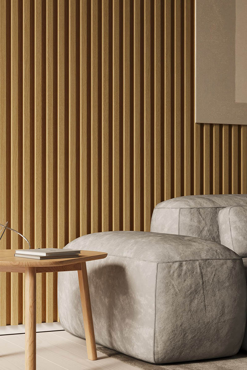 Стенен MDF панел FAUS №185135S – Дъб Орбе Дуо