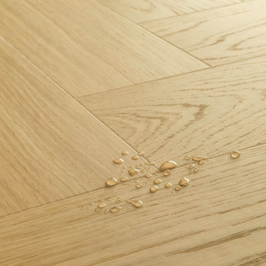 Водоустойчива настилка QuickStep №40360 Чист Дъбов Мед 5+1мм / 33 клас 4V