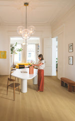 Трислоен паркет Quickstep №6029 Дъб Кожа мат 4V