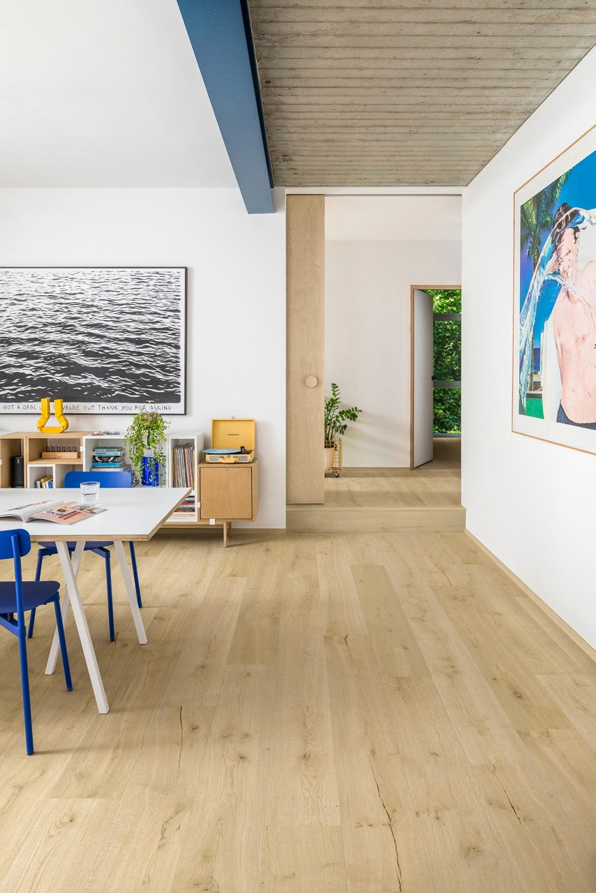 Ламиниран паркет QuickStep №IM8254 Дъб памук 8мм / 32 клас 4V
