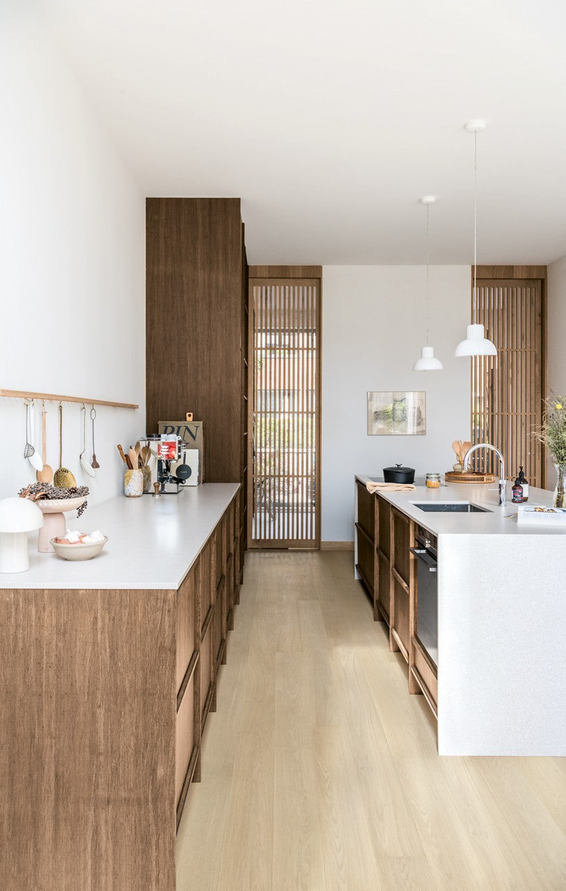 Трислоен паркет Quickstep Cascada №5106 Дъб Лили бял