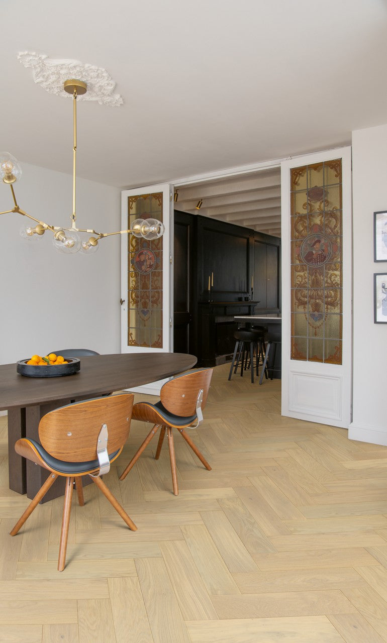 Трислоен паркет Quickstep Disegno №4856 Дъб Крем