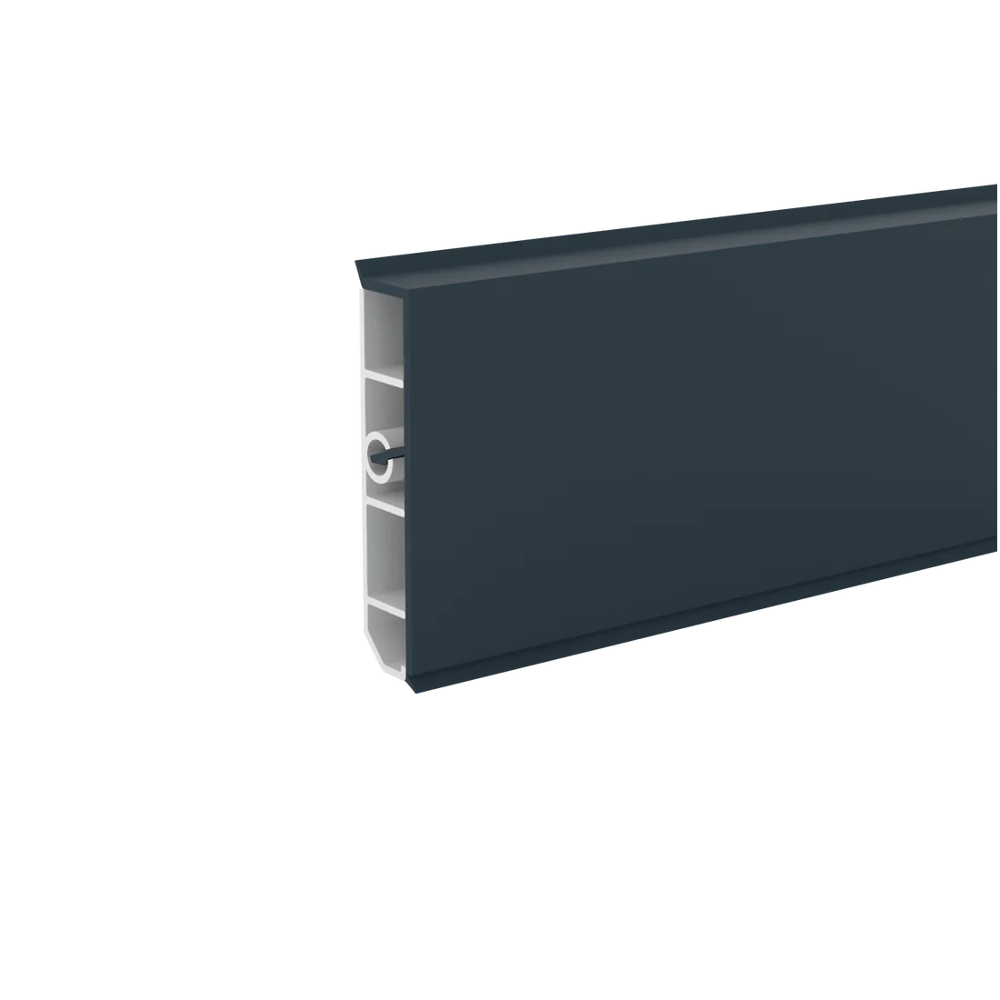 Перваз за LED осветление Cubica антрацит 2.50м със средна подсветка