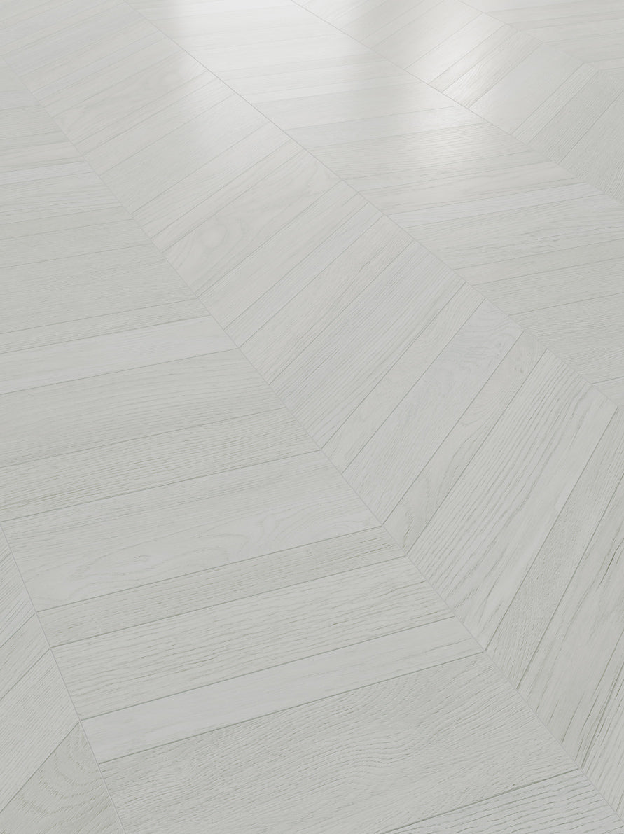 Ламиниран паркет KronoSwiss Grand Selection Chevron №D80681 Арктика 10мм / 33 клас