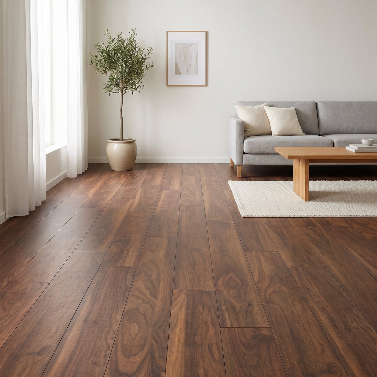 Ламиниран паркет SWISSKRONO SWISS SOLID D2562 Walnut Rubio 12мм / AC5 33 клас 4V