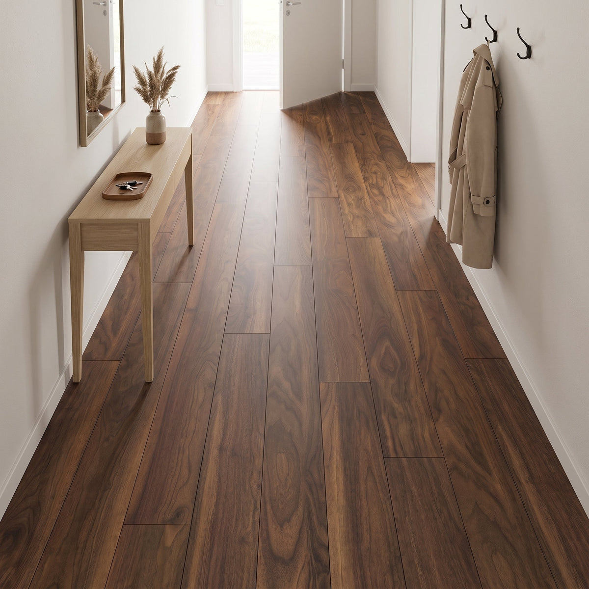 Ламиниран паркет SWISSKRONO SWISS SOLID D2562 Walnut Rubio 12мм / AC5 33 клас 4V