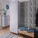 Тапициран стенен панел Vilo Geo Сиво 30x35 см