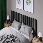 Тапициран стенен панел Vilo Oval Графит 15x60 см
