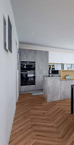 Ламиниран паркет KronoSwiss Grand Selection Herringbone №D80871 Дъб Клай 14мм / 33 клас 4V