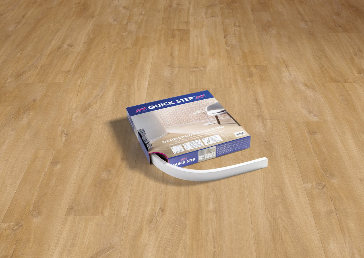 Еластичен перваз Quickstep Бял 40x14мм QSFLEXSKR 7.00м