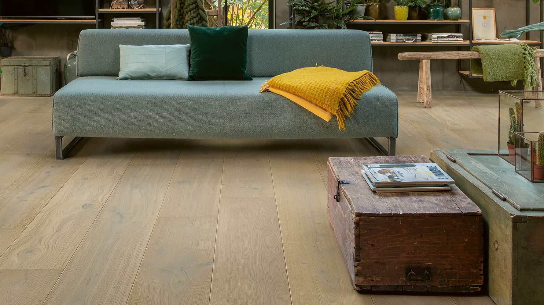 Трислоен паркет Quickstep Cala №7607 Дъб зимна гора 4V
