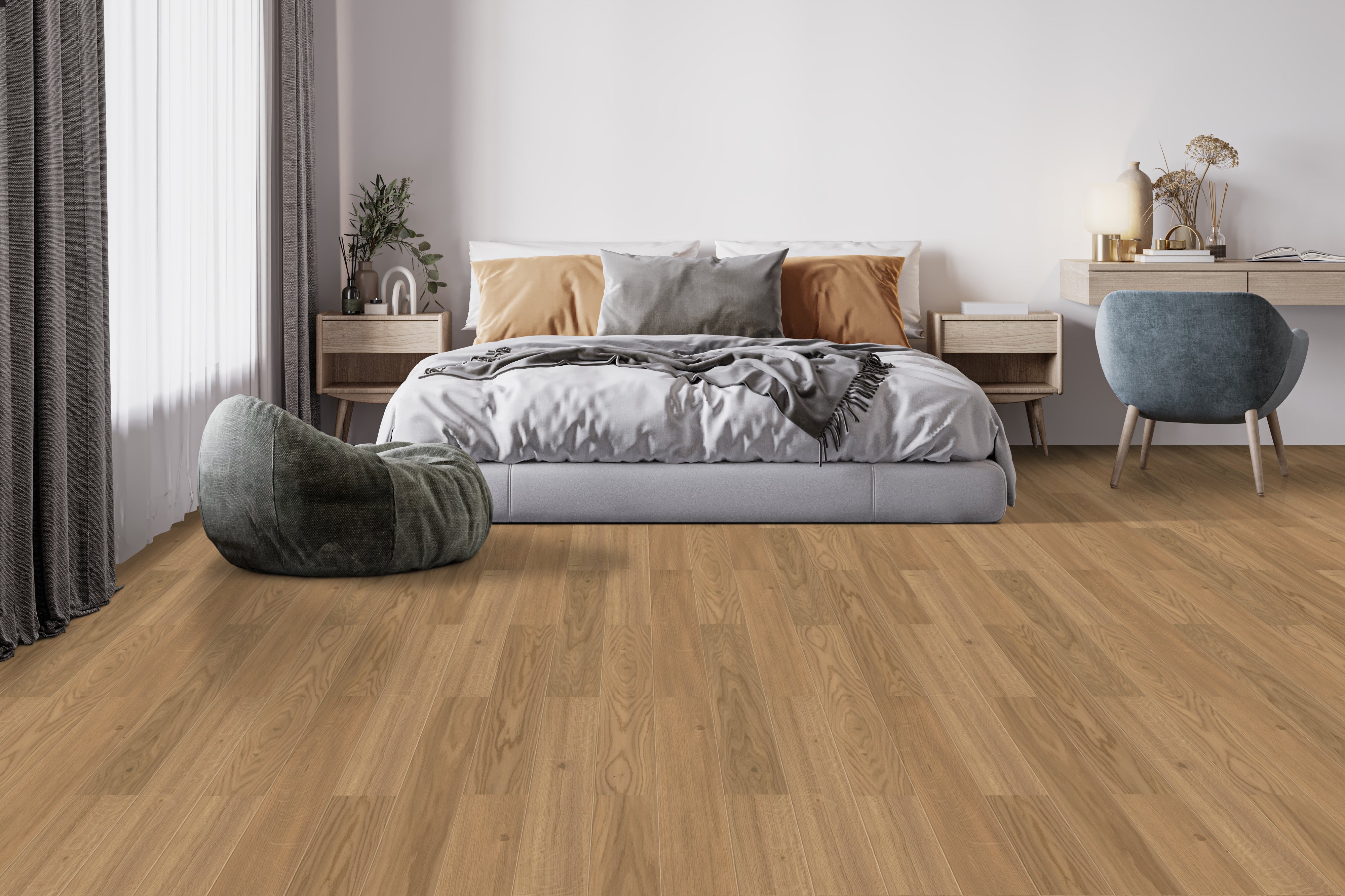 Трислоен паркет Tarkett Дъб залив Smart 1200 в интериор