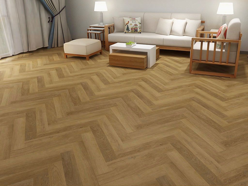 Винилова настилка Check One Herringbone №2072H Дъб Алтено 4,5+1мм / 42 клас