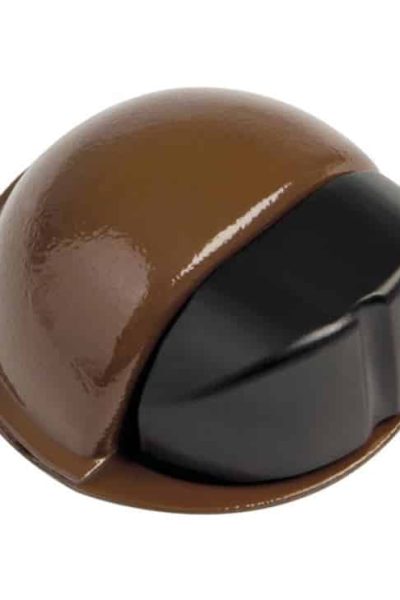 Стопер за врата, самозалепващ, 50х22мм кафяв