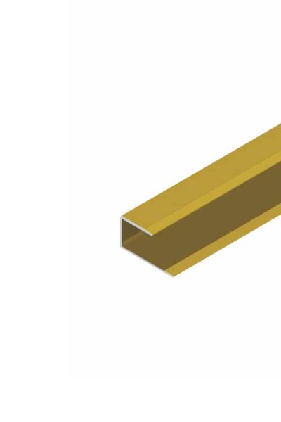 Алуминиева лайстна П-профил EL2100 Злато 8мм, 2.7м