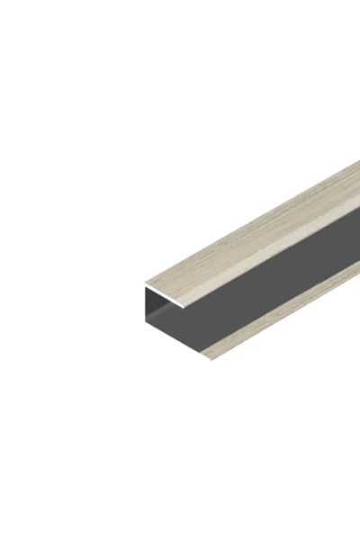 Алуминиева лайстна П-профил EL2100 Светъл Антик 8мм, 2.7м