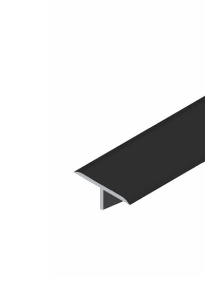 Алуминиева лайстна Т-профил EL2110-15 Черна 15x5мм, 2.7м