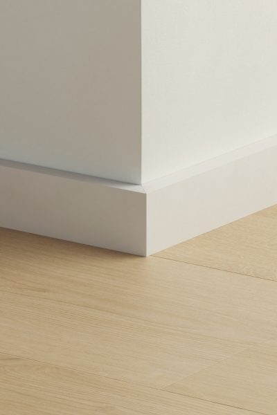 Перваз водоустойчив Quickstep Бял за боядисване 38мм, 2.40м